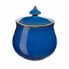 Denby Imperial Blue Covered Sugar Bowl -HARTS OF STUR Sales 001010217 Denby Imperial Blue Covered Sugar Bowl