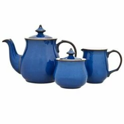 Denby Imperial Blue Covered Sugar Bowl -HARTS OF STUR Sales 001010217 Denby Imperial Blue Covered Sugar Bowl 2