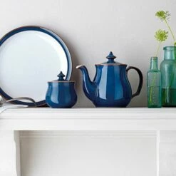 Denby Imperial Blue Covered Sugar Bowl -HARTS OF STUR Sales 001010217 Denby Imperial Blue Covered Sugar Bowl 3