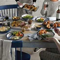 Denby Imperial Blue Large Rectangular Platter -HARTS OF STUR Sales 001010821 Denby Imperial Blue Large Rectangular Platter 2