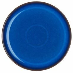 Denby Imperial Blue Coupe Dinner Plate 7 Denby Imperial Blue Coupe Dinner Plate -HARTS OF STUR Sales 001012005 Denby Imperial Blue Coupe Dinner Plate 1