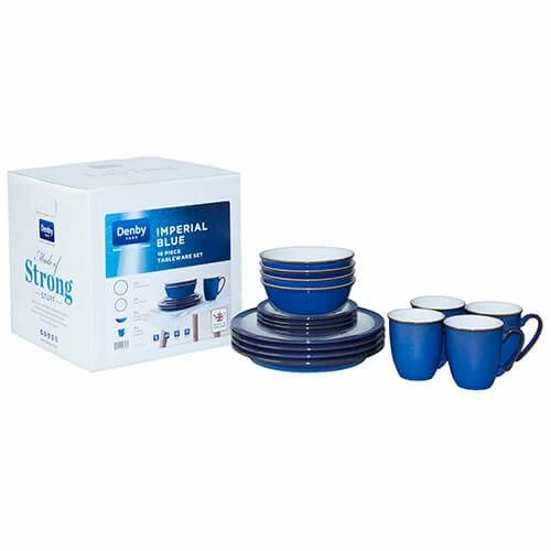 Denby Imperial Blue 16 Piece Set 4 Denby Imperial Blue 16 Piece Set - Image 2
