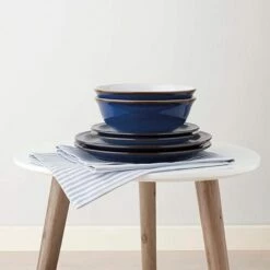 Denby Imperial Blue 12 Piece Set -HARTS OF STUR Sales 001041958 Denby Imperial Blue 12pc Tableware Set 1