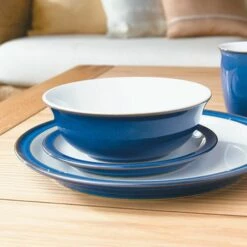 Denby Imperial Blue 12 Piece Set -HARTS OF STUR Sales 001041958 Denby Imperial Blue 12pc Tableware Set 3