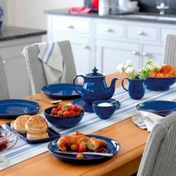 Denby Imperial Blue 12 Piece Coupe Set -HARTS OF STUR Sales 001042958 Denby Imperial Blue 12pc Coupe Set 3