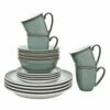 Denby Regency Green 16 Piece Set -HARTS OF STUR Sales 002040950 Denby Regency Green 16pc Tableware Set
