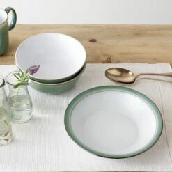 Denby Regency Green 4 Piece Cereal Bowl Set -HARTS OF STUR Sales 002041007 DENBY REGENCY GREEN 4 PIECE CEREAL BOWL SET 2