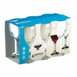 Ravenhead Essentials 300ml Set Of 6 Red Wine Glasses -HARTS OF STUR Sales 0040411 Ravenhead Essentials 6 Red Wine Glasses 1
