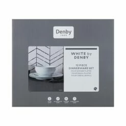 Denby White 12 Piece Tableware Set -HARTS OF STUR Sales 011040958 Denby White By Denby 12 Piece Tableware Set 1