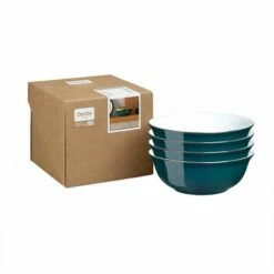 Denby Greenwich Set Of 4 Cereal Bowls -HARTS OF STUR Sales 024041007 Denby Greenwich Set Of 4 Cereal Bowls 4