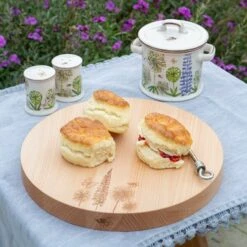 T&G Cottage Garden Beech Round Serving Block -HARTS OF STUR Sales 07302 T and G Cottage Garden Round Serving Block 2 1