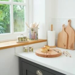 T&G Cottage Garden Beech Round Serving Block -HARTS OF STUR Sales 07302 T and G Cottage Garden Round Serving Block 3 1