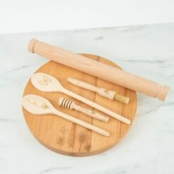 T&G Cottage Garden Beech Round Serving Block -HARTS OF STUR Sales 07302 T and G Cottage Garden Round Serving Block 5 1