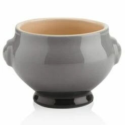 Le Creuset Flint Stoneware Lion Head Soup Bowl -HARTS OF STUR Sales 0 5 1302