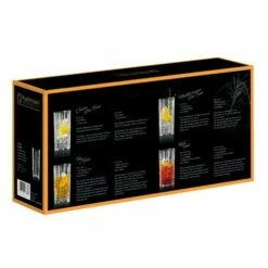 Nachtmann Square Long Drink Glass Set Of 4 -HARTS OF STUR Sales 101049 Nachtmann Square Long Drink Glass Set of 4 2