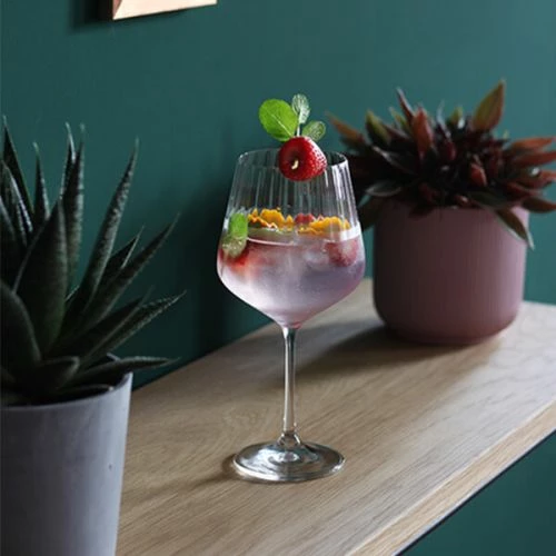 Nachtmann Set Of 4 Gin & Tonic Fluted Crystal Glasses 7 Nachtmann Set Of 4 Gin & Tonic Fluted Crystal Glasses - Image 5