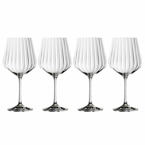 Nachtmann Set Of 4 Gin & Tonic Fluted Crystal Glasses 3 Nachtmann Set Of 4 Gin & Tonic Fluted Crystal Glasses