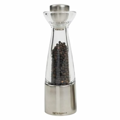 T&G CrushGrind Stockholm Brushed Stainless Steel And Acrylic Pepper Mill 3 T&G CrushGrind Stockholm Brushed Stainless Steel And Acrylic Pepper Mill