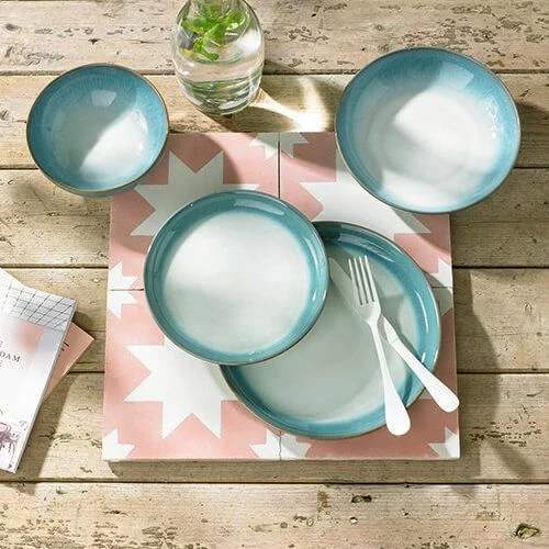 Denby Azure Haze Coupe Dinner Plate 5 Denby Azure Haze Coupe Dinner Plate - Image 3