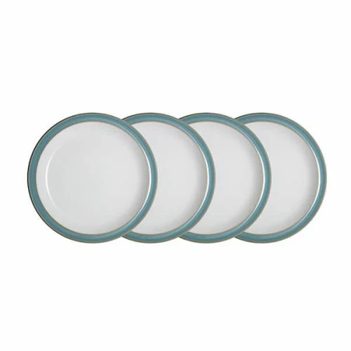 Denby Azure 4 Piece Medium Plate Set 3 Denby Azure 4 Piece Medium Plate Set
