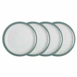 Denby Azure 4 Piece Dinner Plate Set