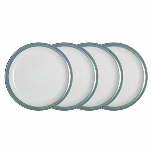 Denby Azure 4 Piece Dinner Plate Set 3 Denby Azure 4 Piece Dinner Plate Set