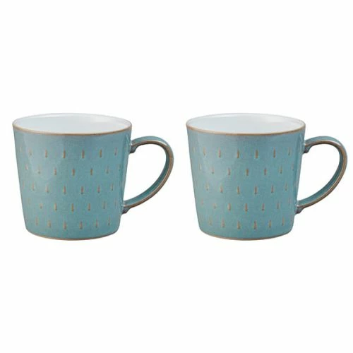 Denby Azure 2 Piece Cascade Mug Set 3 Denby Azure 2 Piece Cascade Mug Set