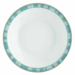 Denby Azure Coast Shallow Rimmed Bowl -HARTS OF STUR Sales 124010008 DENBY AZURE COAST SHALLOW RIMMED BOWL 1