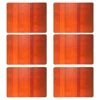 Denby Colours Set Of 6 Orange Placemats -HARTS OF STUR Sales 151010162 Denby Colours Set Of 6 Orange Placemats