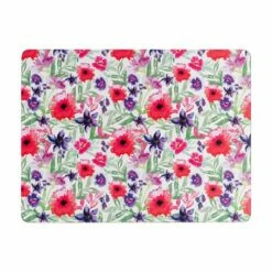 Denby Set Of 6 Watercolour Floral Placemats -HARTS OF STUR Sales 151012256 Denby Set Of 6 Watercolour Floral Placemats 1