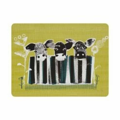 Denby Set Of 6 Cow Placemats -HARTS OF STUR Sales 151012830 Denby Set Of 6 Cow Placemats 1