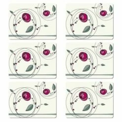 Denby Set Of 6 Tiffany Rose Double Placemats