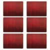 Denby Colours Set Of 6 Red Placemats -HARTS OF STUR Sales 151014462 Denby Colours Set Of 6 Red Placemats