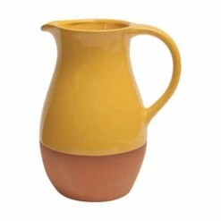 Dexam Sintra Glazed Terracotta Jug Ochre