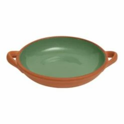 Dexam Sintra Large Glazed Terracotta Tapas Dish Green