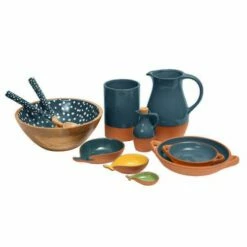 Dexam Sintra Large Glazed Terracotta Tapas Dish Ink Blue -HARTS OF STUR Sales 16050209 Dexam Sintra Large Glazed Terracotta Tapas Dish Ink Blue 2