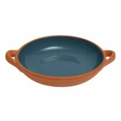 Dexam Sintra Large Glazed Terracotta Tapas Dish Ink Blue