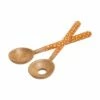 Dexam Sintra Mango Wood Spotted Salad Servers Ochre -HARTS OF STUR Sales 16050471 Dexam Sintra Mango Wood Spotted Salad Servers Ochre