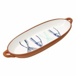 Dexam Terracotta Fish Baking Dish Oval
