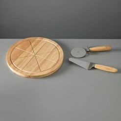 James Martin Denby Pizza Board And Cutter Set -HARTS OF STUR Sales 190013269 Denby JAMES MARTIN 3 PIECE PIZZA BOARD SET 5