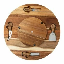 James Martin Denby 5 Piece Lazy Susan Cheese Board Set -HARTS OF STUR Sales 190014071 James Martin Denby 5 Piece Lazy Susan Cheese Board 2
