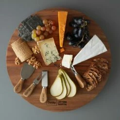 James Martin Denby 5 Piece Lazy Susan Cheese Board Set -HARTS OF STUR Sales 190014071 James Martin Denby 5 Piece Lazy Susan Cheese Board 3