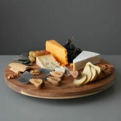 James Martin Denby 5 Piece Lazy Susan Cheese Board Set -HARTS OF STUR Sales 190014071 James Martin Denby 5 Piece Lazy Susan Cheese Board 5
