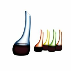 Riedel Confetti Blue Cornetto Decanter -HARTS OF STUR Sales 197713B Riedel Confetti Blue Cornetto Decanter 3