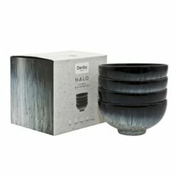 Denby Halo 4 Piece Rice Bowl Set -HARTS OF STUR Sales 199040145 DENBY HALO 4 PIECE RICE BOWL SET 1