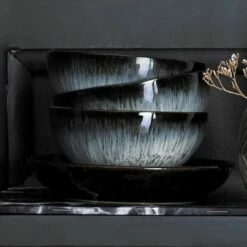 Denby Halo 4 Piece Rice Bowl Set -HARTS OF STUR Sales 199040145 DENBY HALO 4 PIECE RICE BOWL SET 4