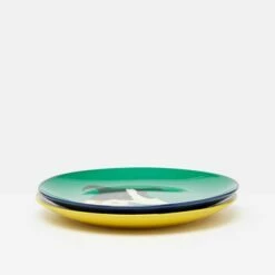 Joules Brightside Doris The Dog Set Of 2 Side Plates -HARTS OF STUR Sales 218317DOGSTRIPE Joules Brightside Doris The Dog Set Of 2 Side Plates 2