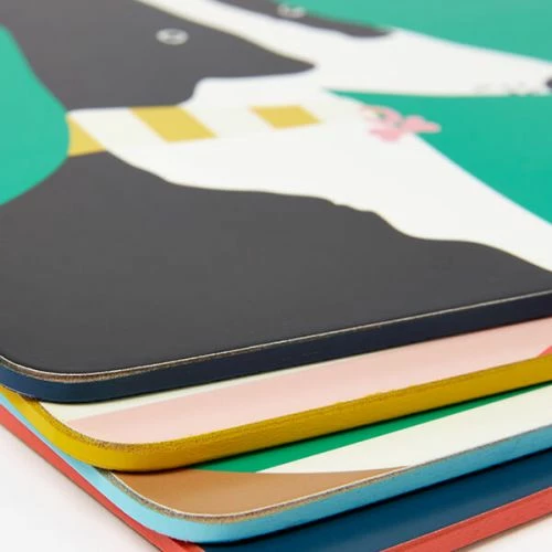 Joules Brightside Corkback Placemats 4 Joules Brightside Corkback Placemats - Image 2