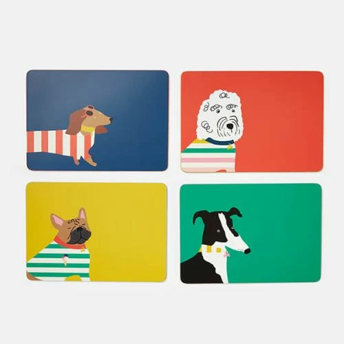 Joules Brightside Corkback Placemats 3 Joules Brightside Corkback Placemats