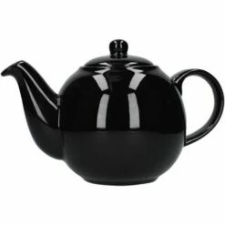 London Pottery Globe 6 Cup Teapot Gloss Black